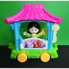Little People Disney Princess Parade Mulan & Mushu Float Figure with Fan