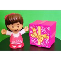 Fisher Price Little People Mia with Pink Present
