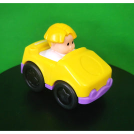 Fisher Price Little People Yellow Car Boy