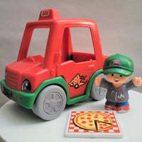 Fisher Price Little People Have a Slice Pizza Delivery Car with Figure