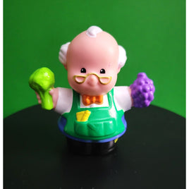 Fisher Price Little People Grocer Broccoli Grapes Figure