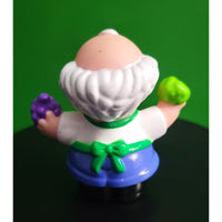 Fisher Price Little People Grocer Broccoli Grapes Figure